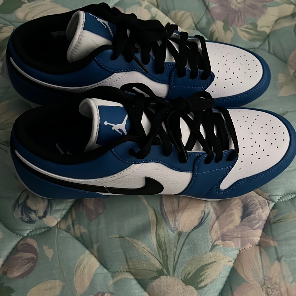 Jordon 1 Football Cleats Blue